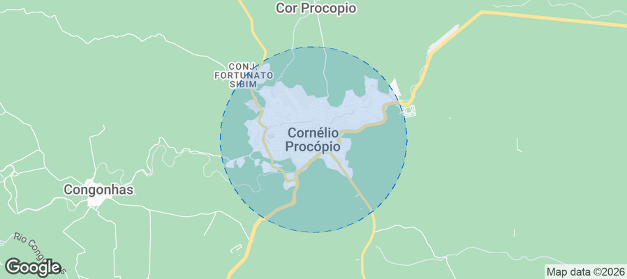 Cornélio Procópio Airbnb map